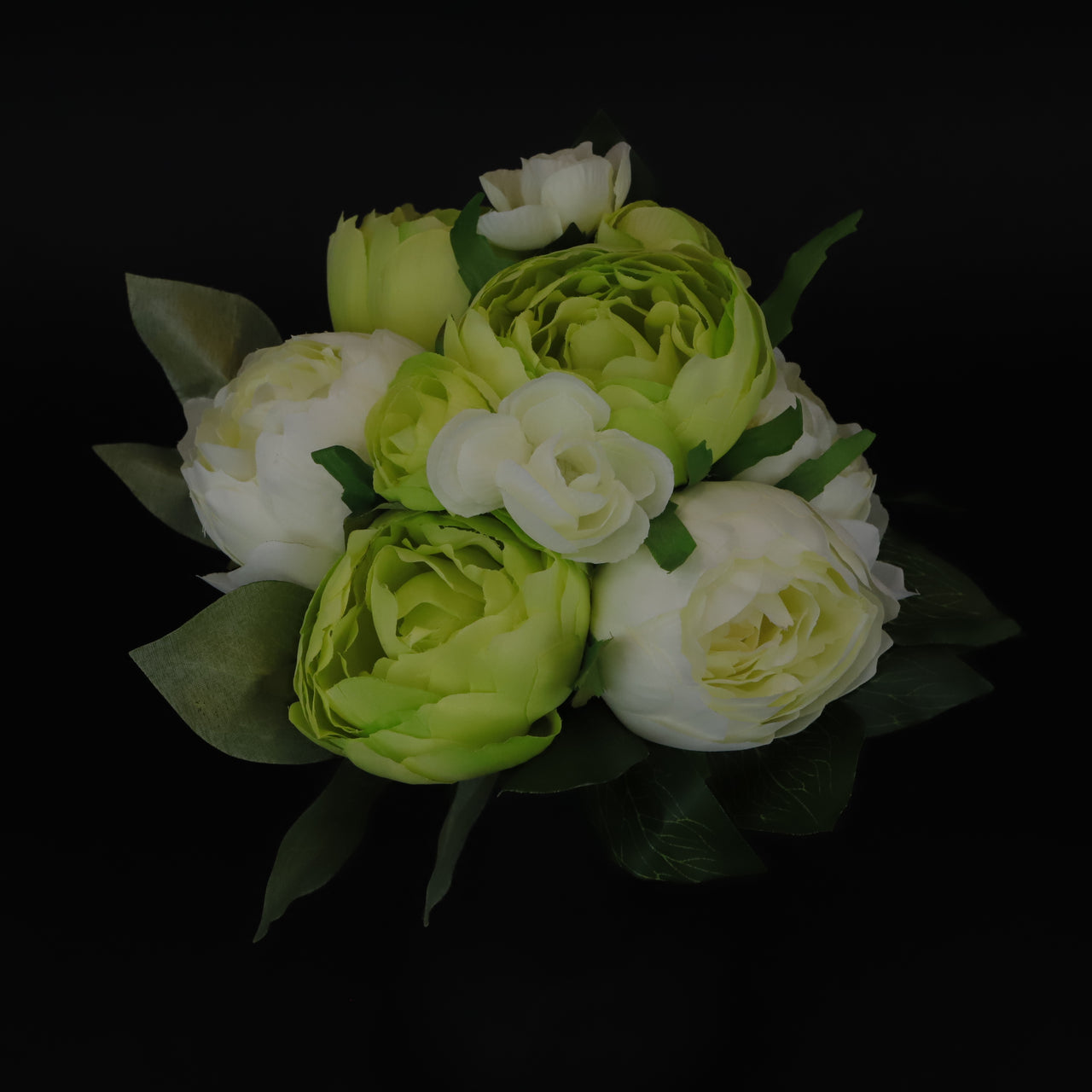 HCFL6327 - White/Green S Peony Bouquet