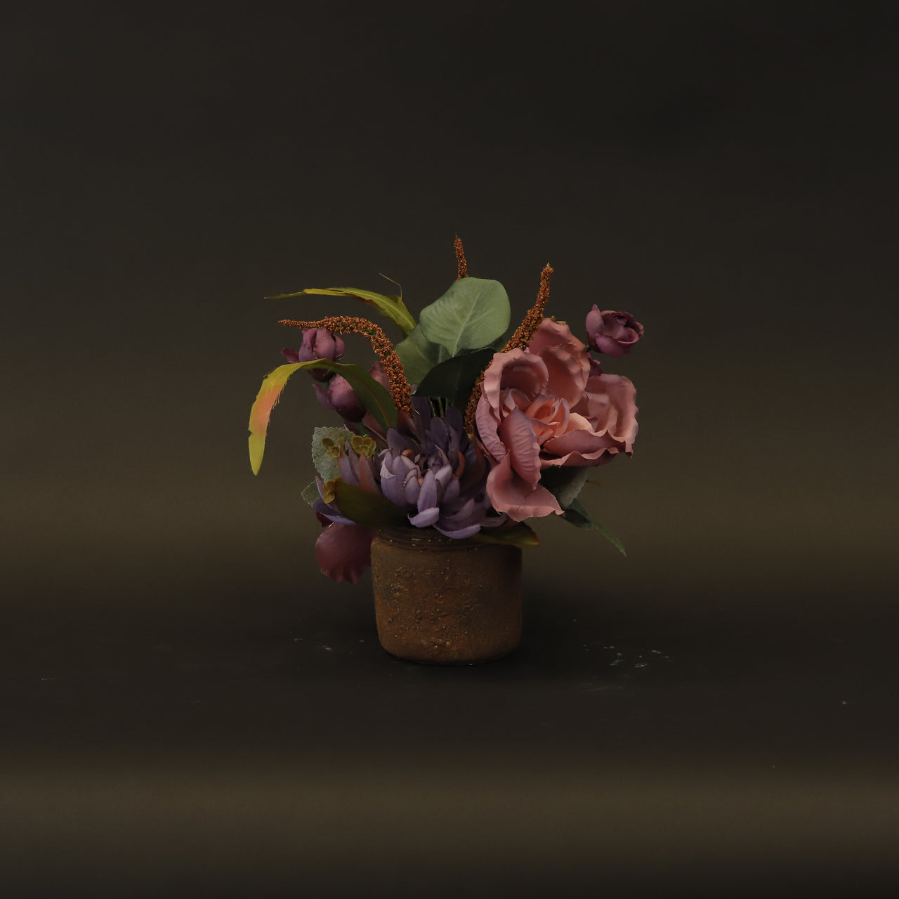 HCFL7515 - Mixed Purple Round Rose Bq