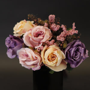 HCFL7990 - Mixed Purple Rose Bouquet