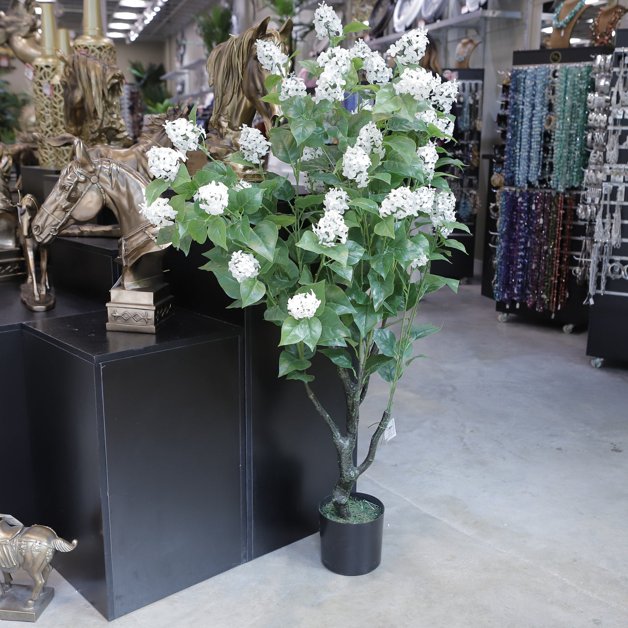 HCFL8406 - White Hydrangea Tree - 4'