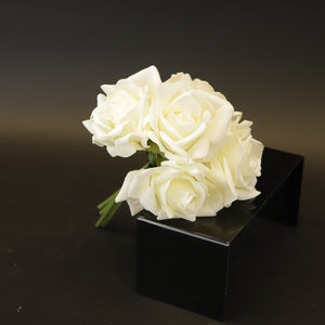 HCFL9356 - Curled Tiny White Rose Bq