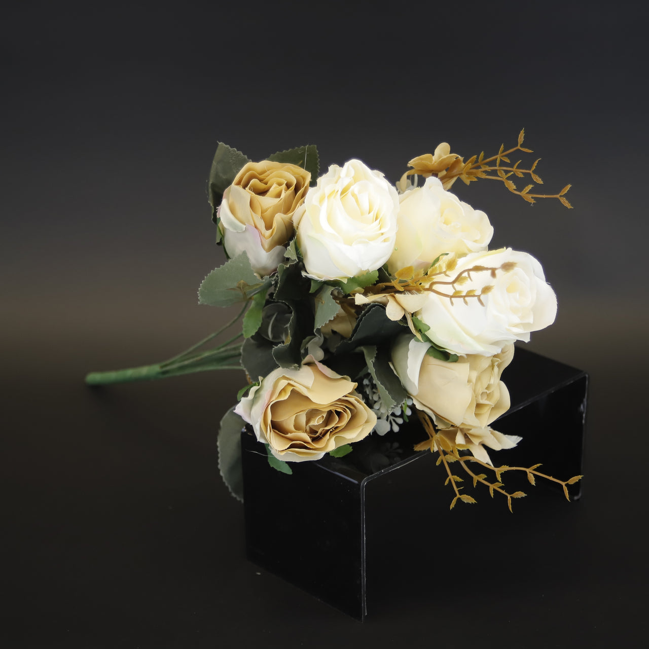 HCFL9587 - Mixed Cream/Gold Rose Bq