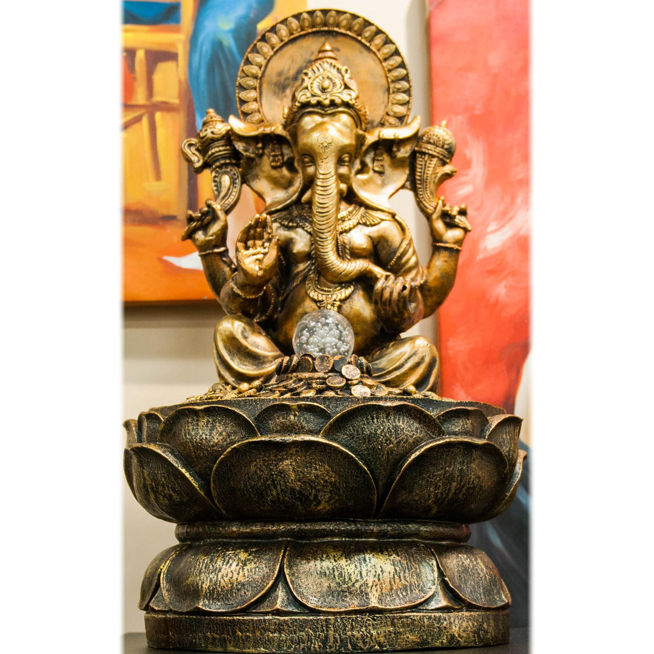 HCFT5430 - Ganesh Over Coins