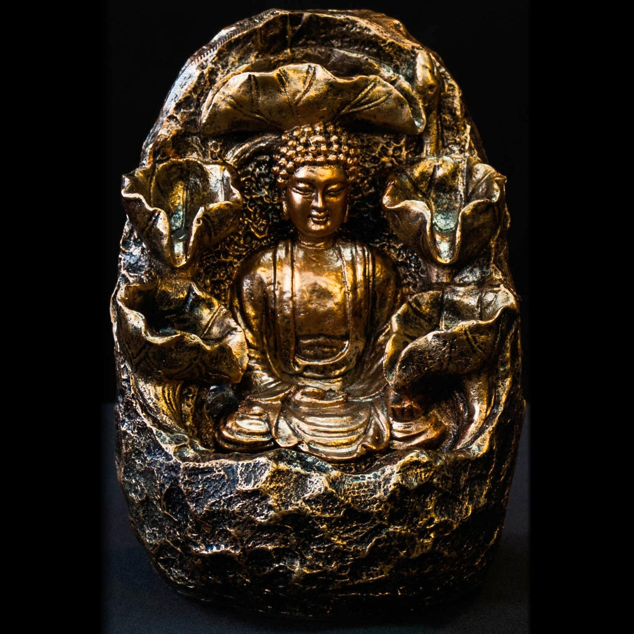 HCFT5434 - Buddha in Oval Grotto Fountain