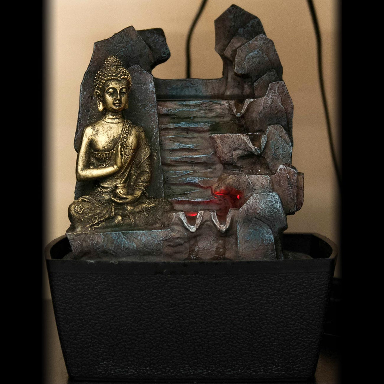 HCFT5454 - Peaceful Buddha by Rocks