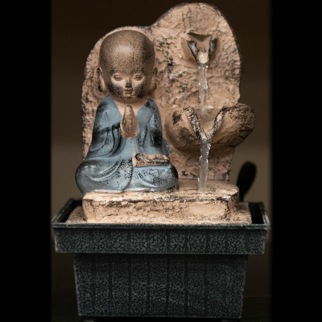 HCFT5456 - Beige Praying Buddha Fountain