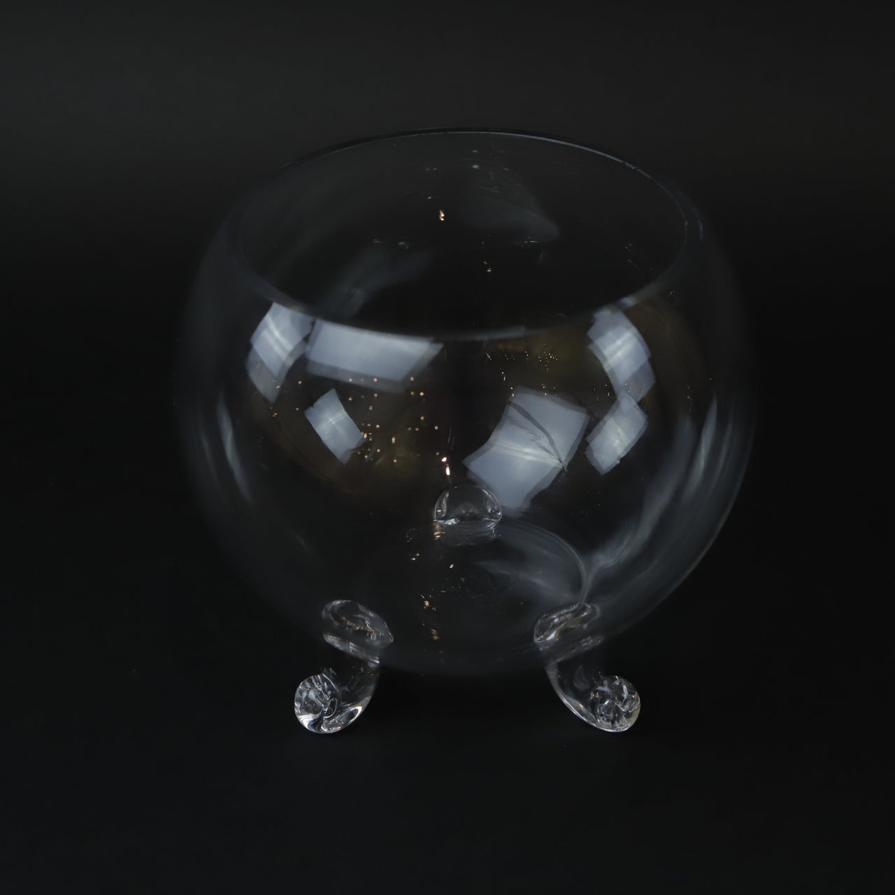 HCGL6167 - Curved Foot Glass Bowl - Large