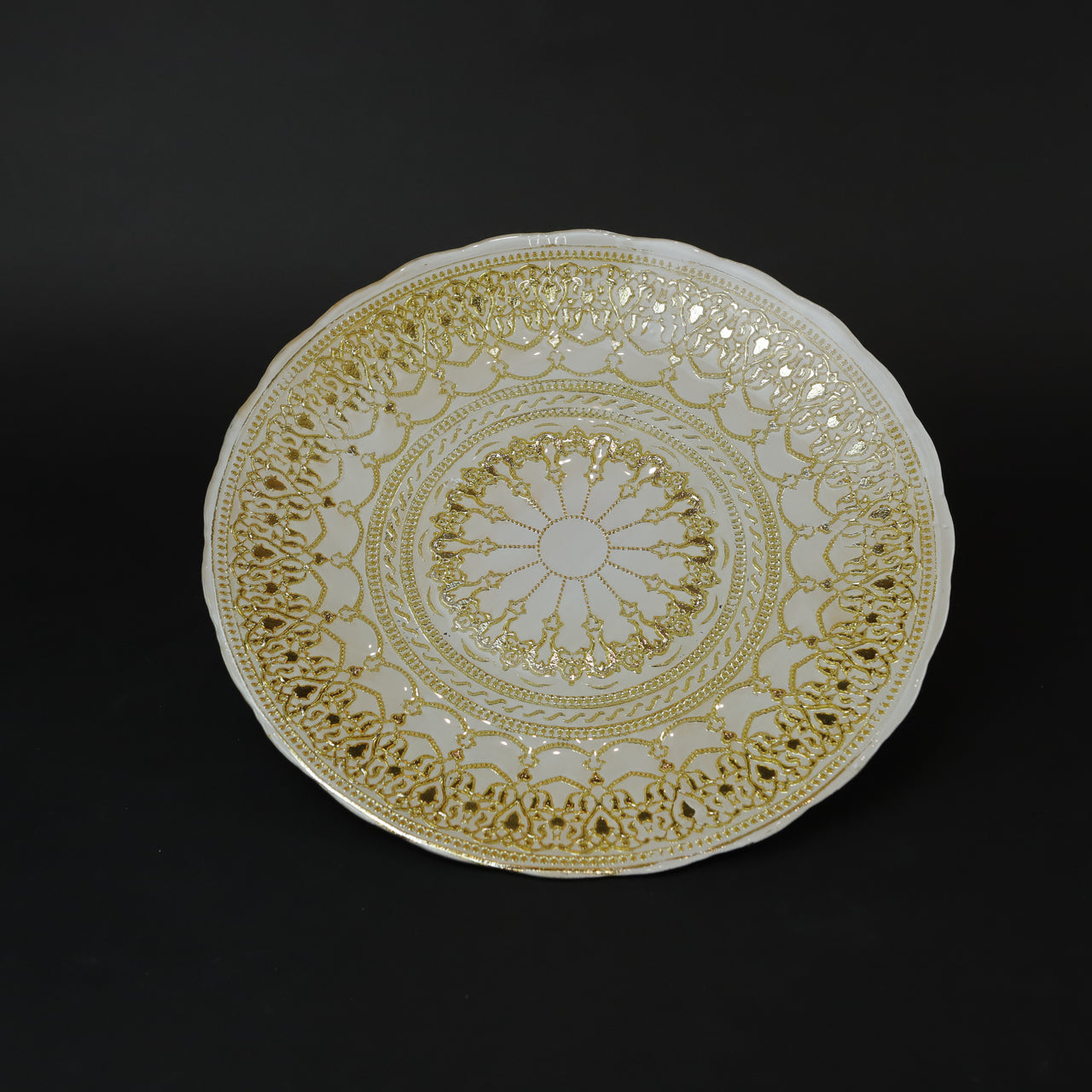 HCGL7272 - Gold Paisley Charger