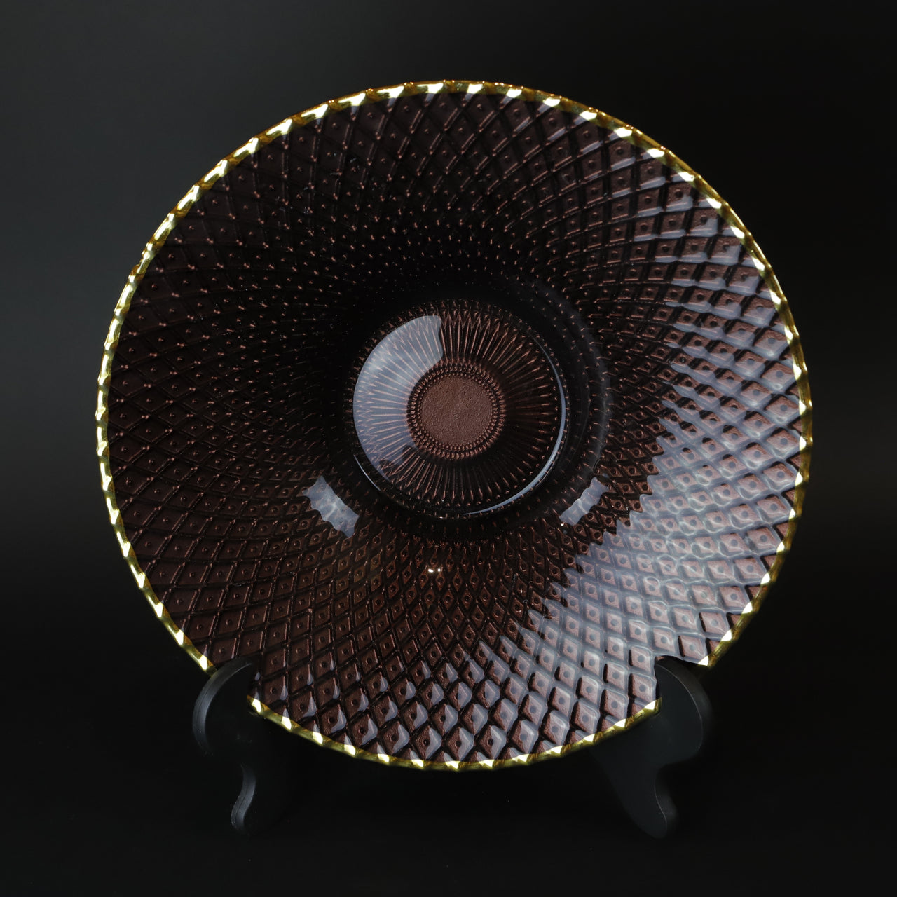 HCGL7273 - Plum Pedestal Plate