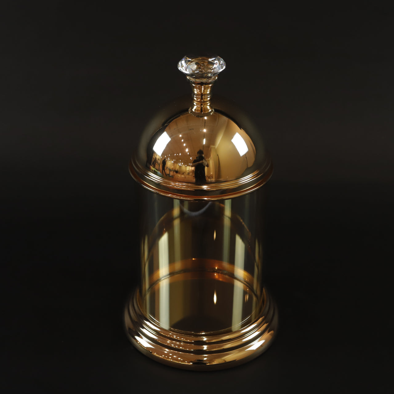 HCGL7275 - S Glass/Brass Candy Dish