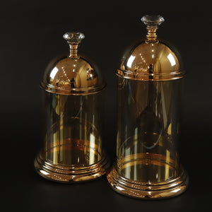 HCGL7276 - M Glass/Brass Candy Dish
