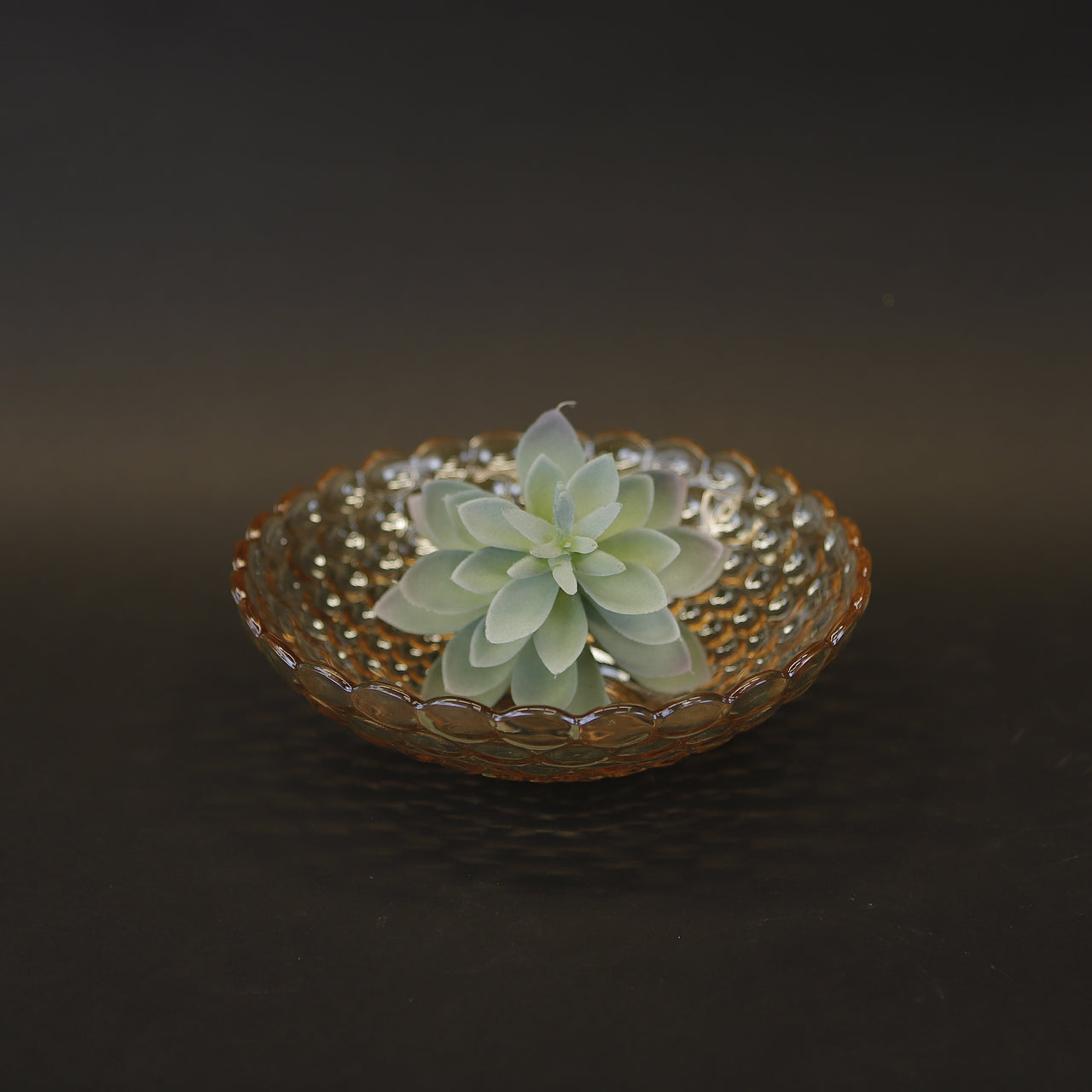HCGL7950 - Gold Cut Glass Round Platter