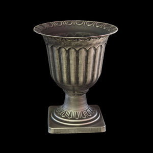 HCHD4660 - Silver Roman Pedestal Pot Large