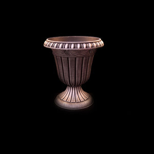 HCHD4662 - Silver Wide Pedestal Pot Large