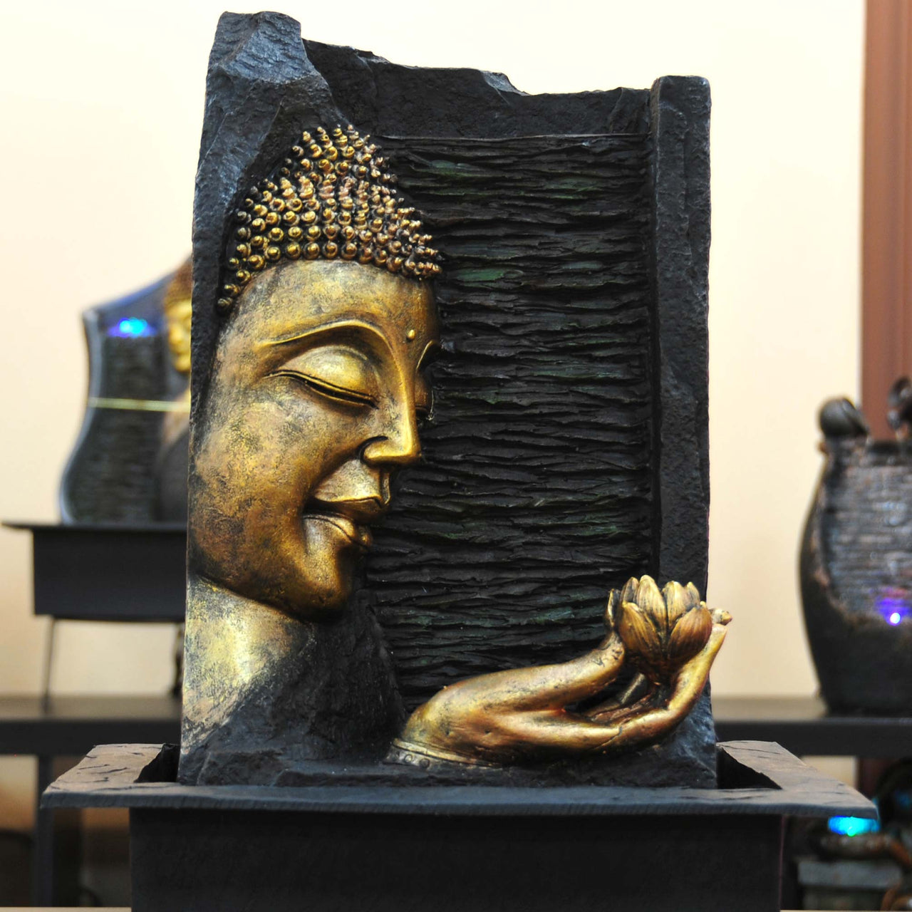 HCHD5123 - Buddha with Lotus in Hand Fountain