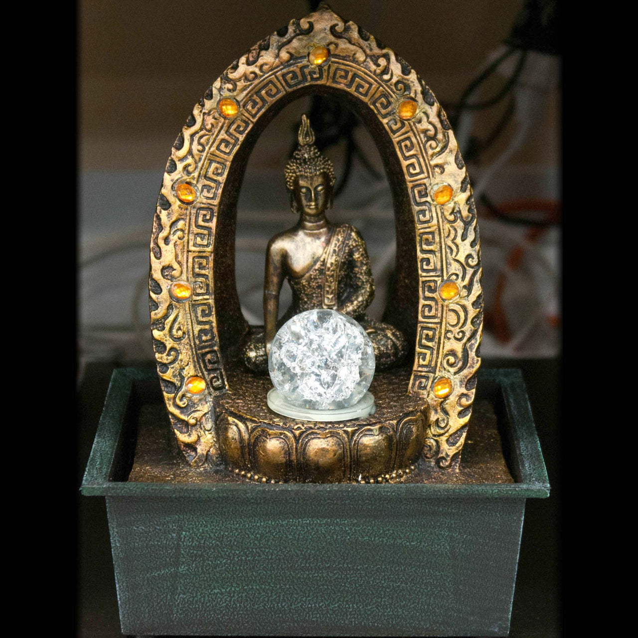 HCHD5132 - Buddha in Oval Grotto Fountain