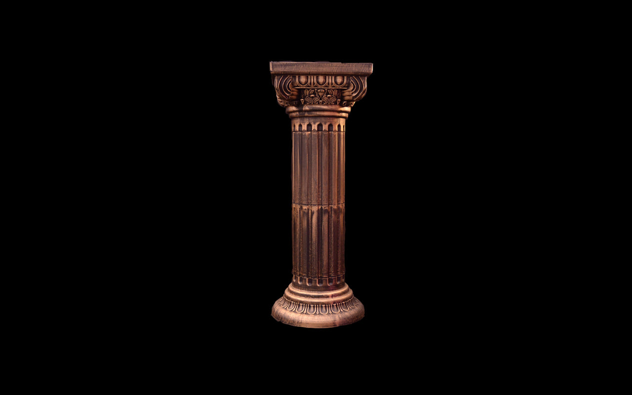 HCHD5146 - Gold Tall Roman Pedestal