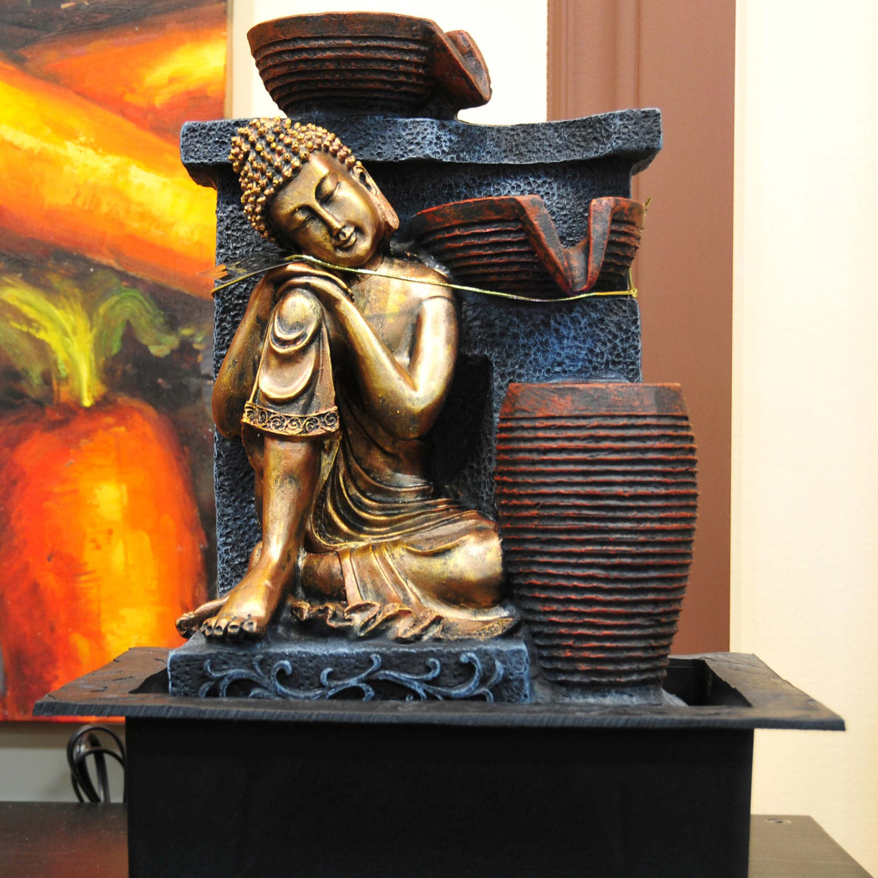 HCHD5175 - Gold Resting Buddha Fountain