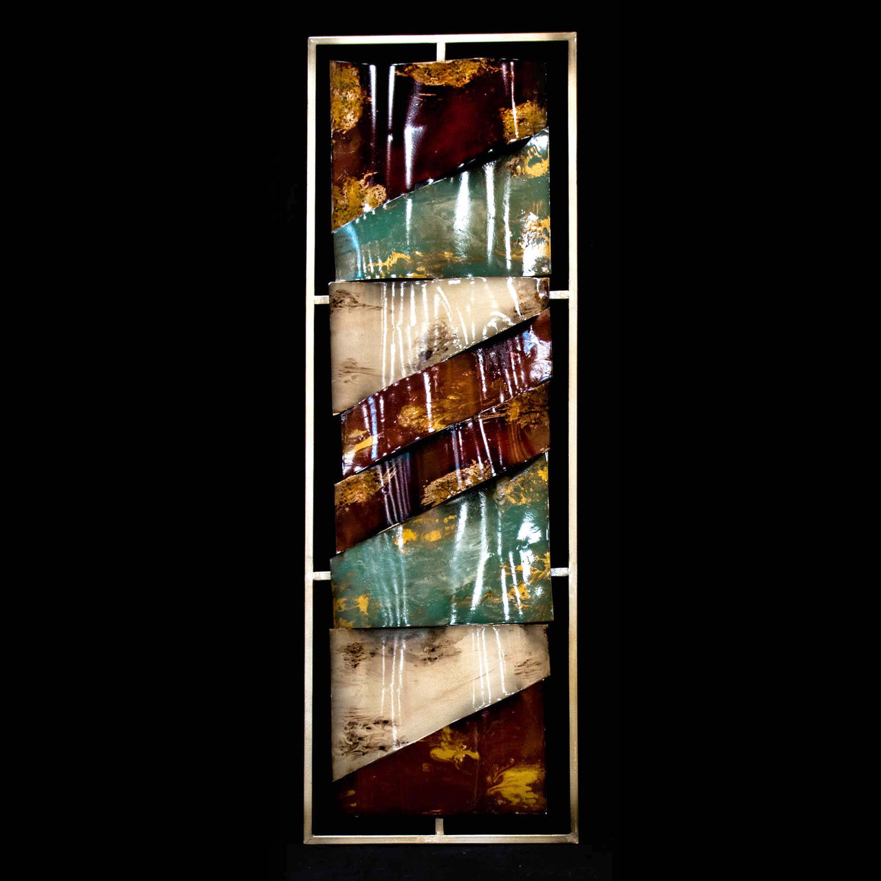 HCHD5251 - Warm Waves Metal Art