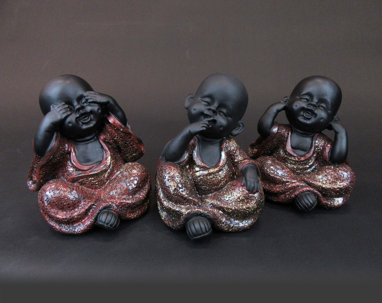 HCHD5673 - Red Speak No Evil Buddha
