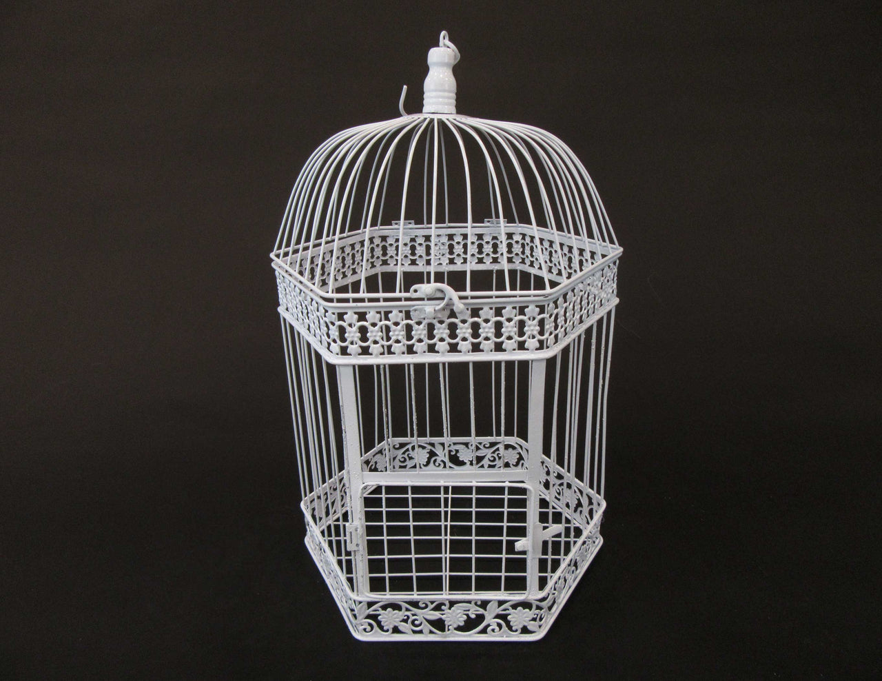 HCHD5718 - White Metal Birdcage Large