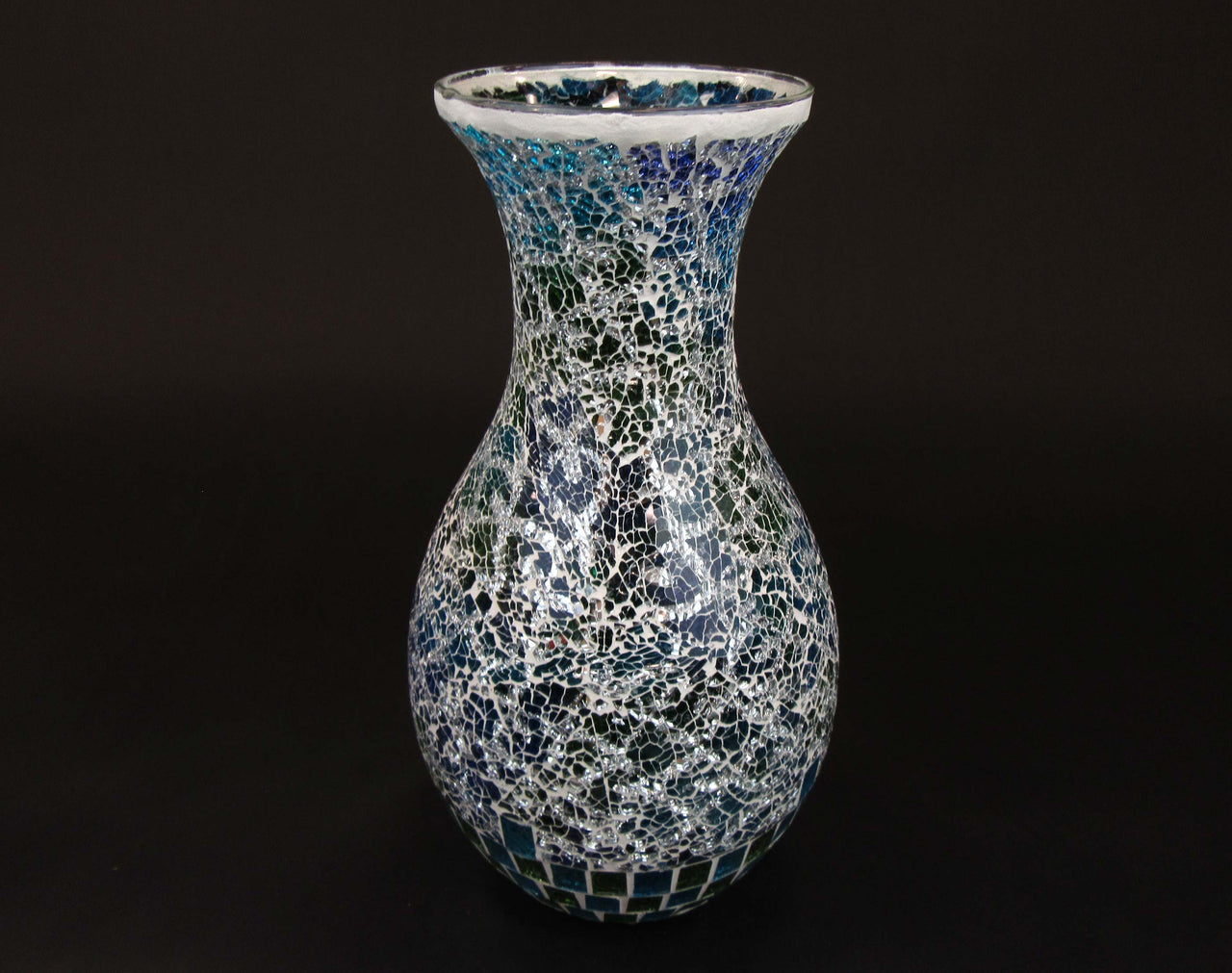 HCHD5774 - Green Glass Ball Vase