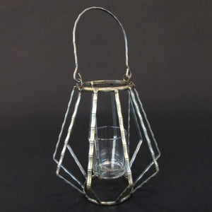 HCHD5891 - Gold Bamboo Candle Holder - L