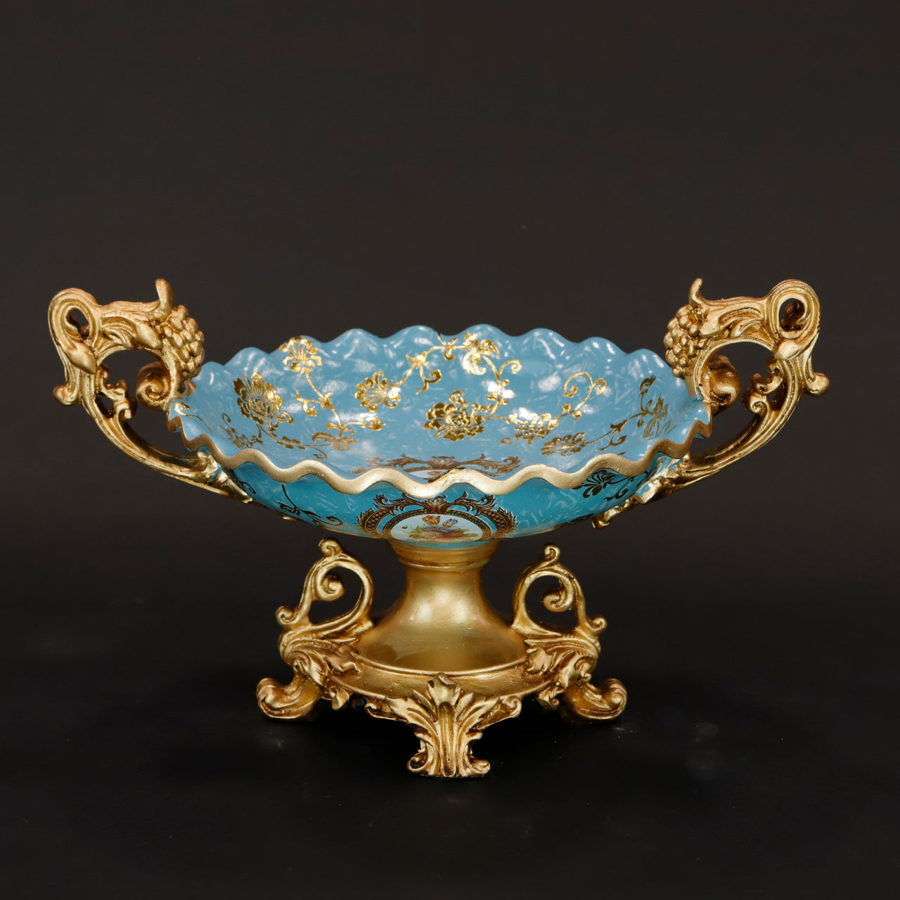 HCHD6012 - Wedgewood Floral Round Pedestal Bowl
