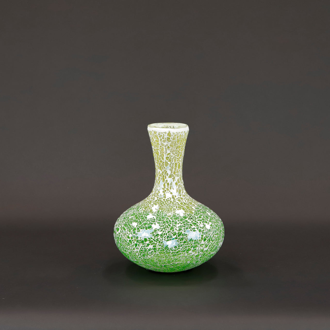 HCHD6172 - Jade Glass Wide Mouth Vase
