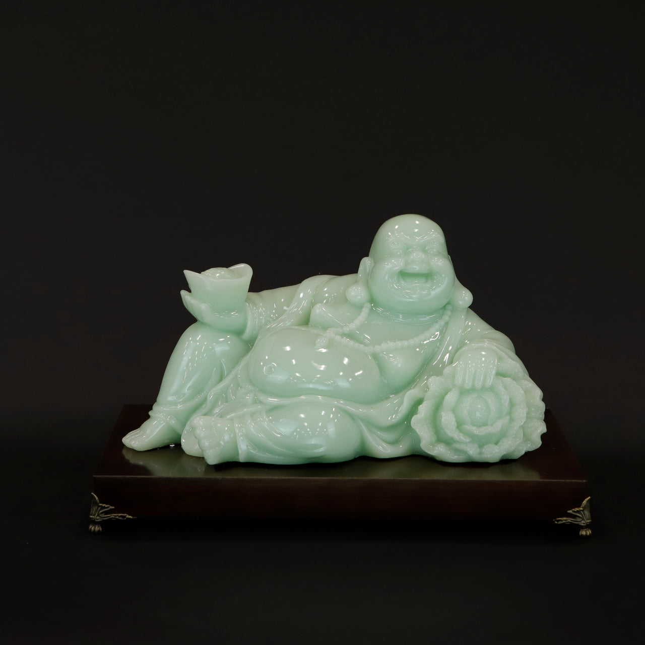 HCHD6191 - Jade Green Sitting Buddha