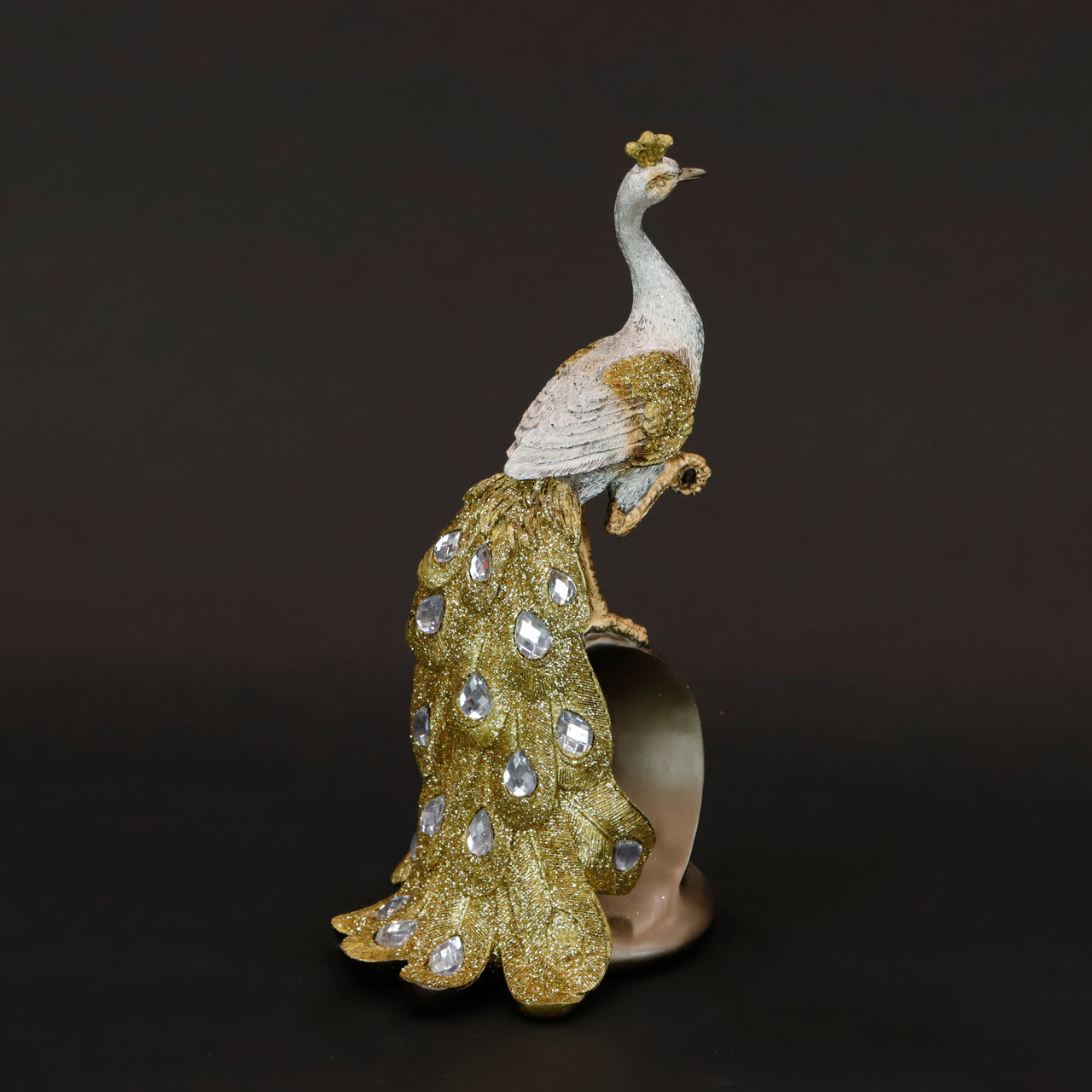 HCHD6202 - Gold Peacock on Brown Base