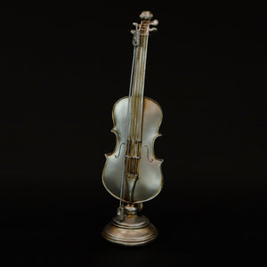 HCHD6491 - Silver Violin on Stand