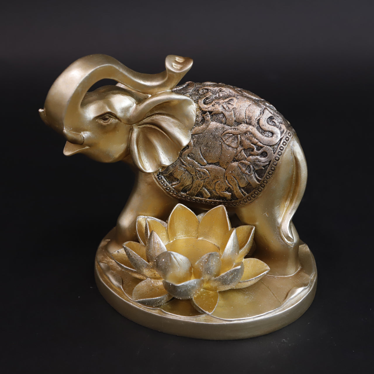 HCHD6494 - Gold Elephant Low Lotus CH