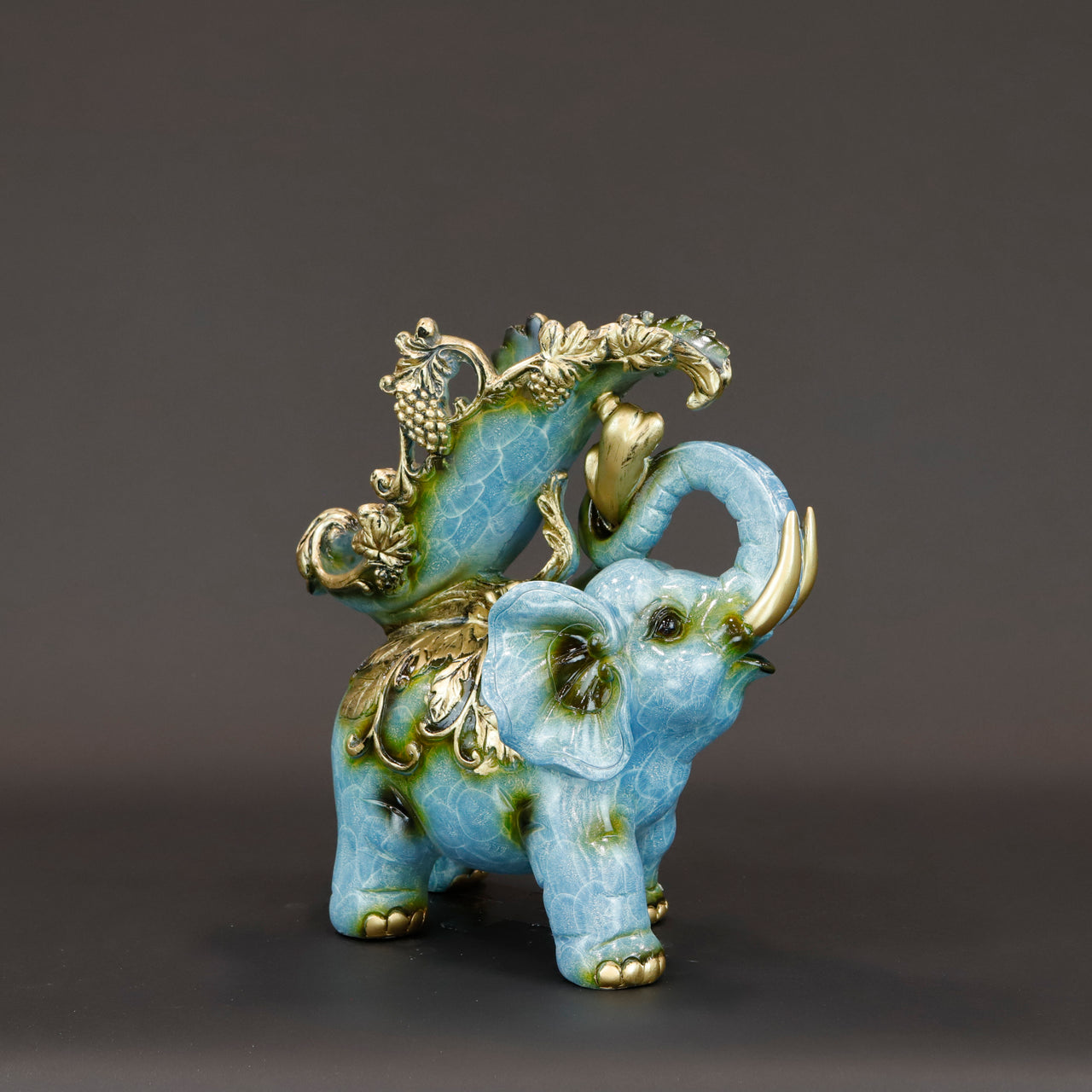 HCHD6503 - Green Elephant Wine Holder