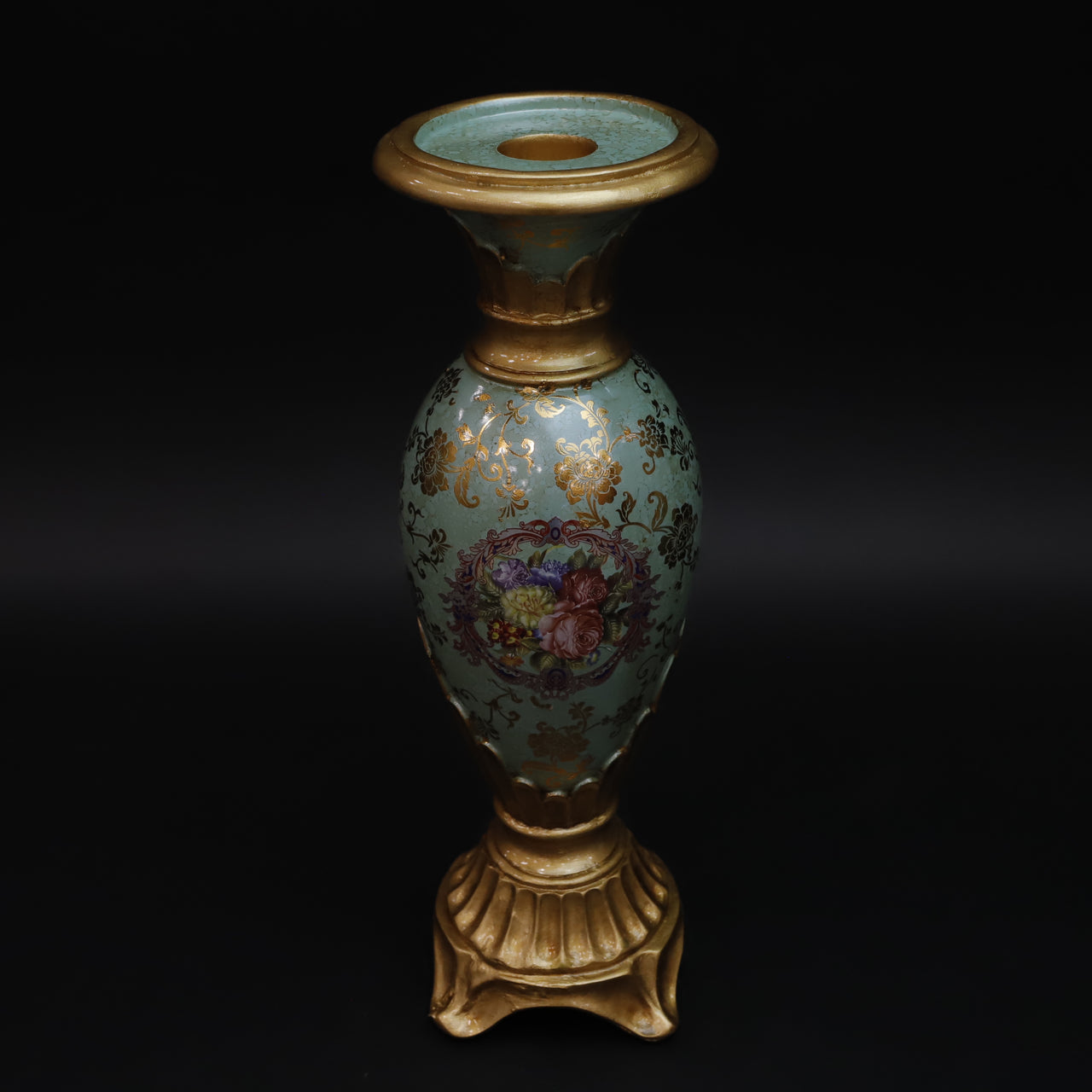 HCHD6544 - Sage Floral Candle Holder