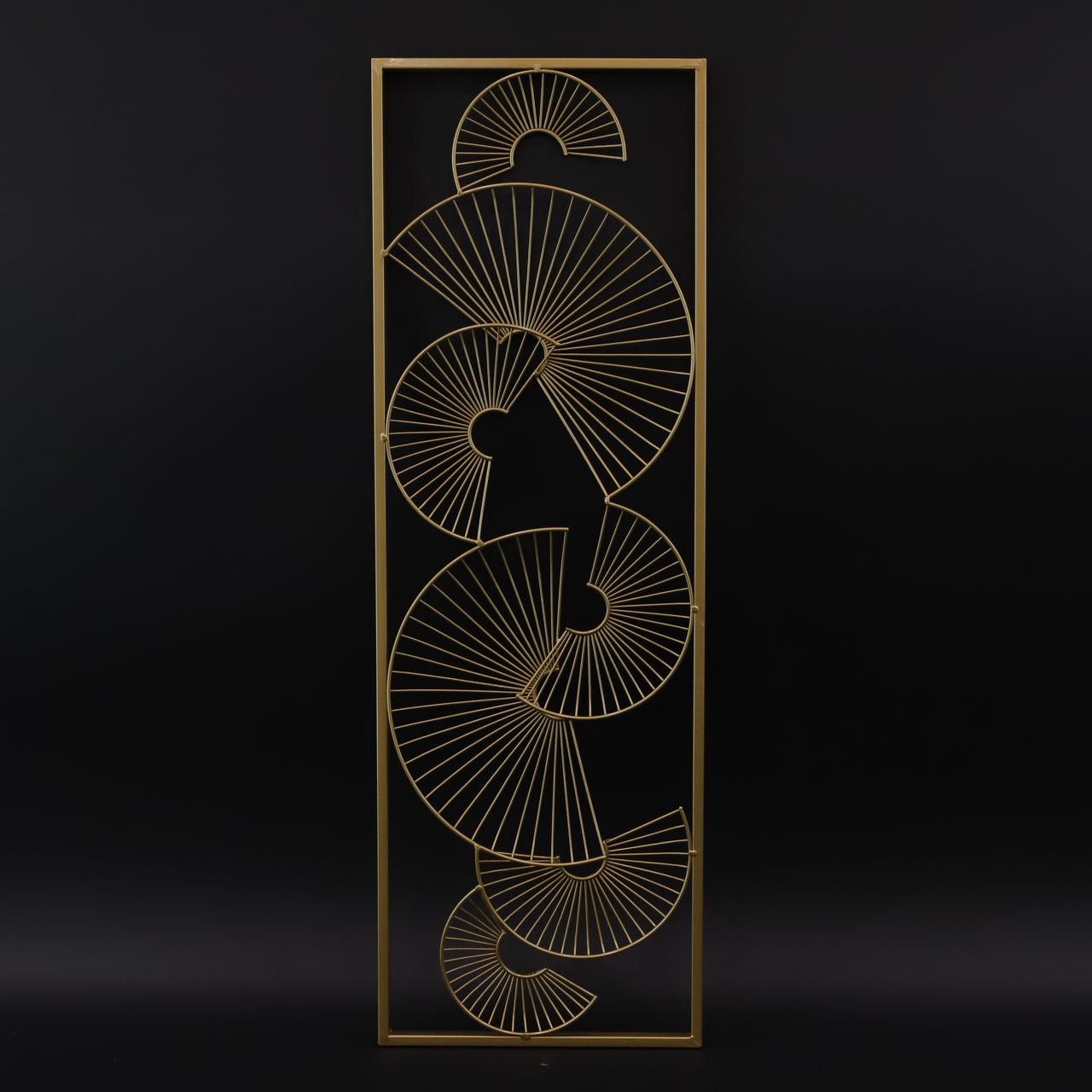 HCHD6579 - Gold Fan Left Metal Art