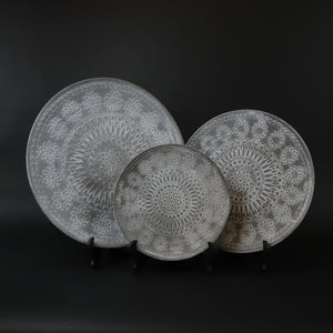 HCHD6757 - S Taupe Sand Dollar Plate