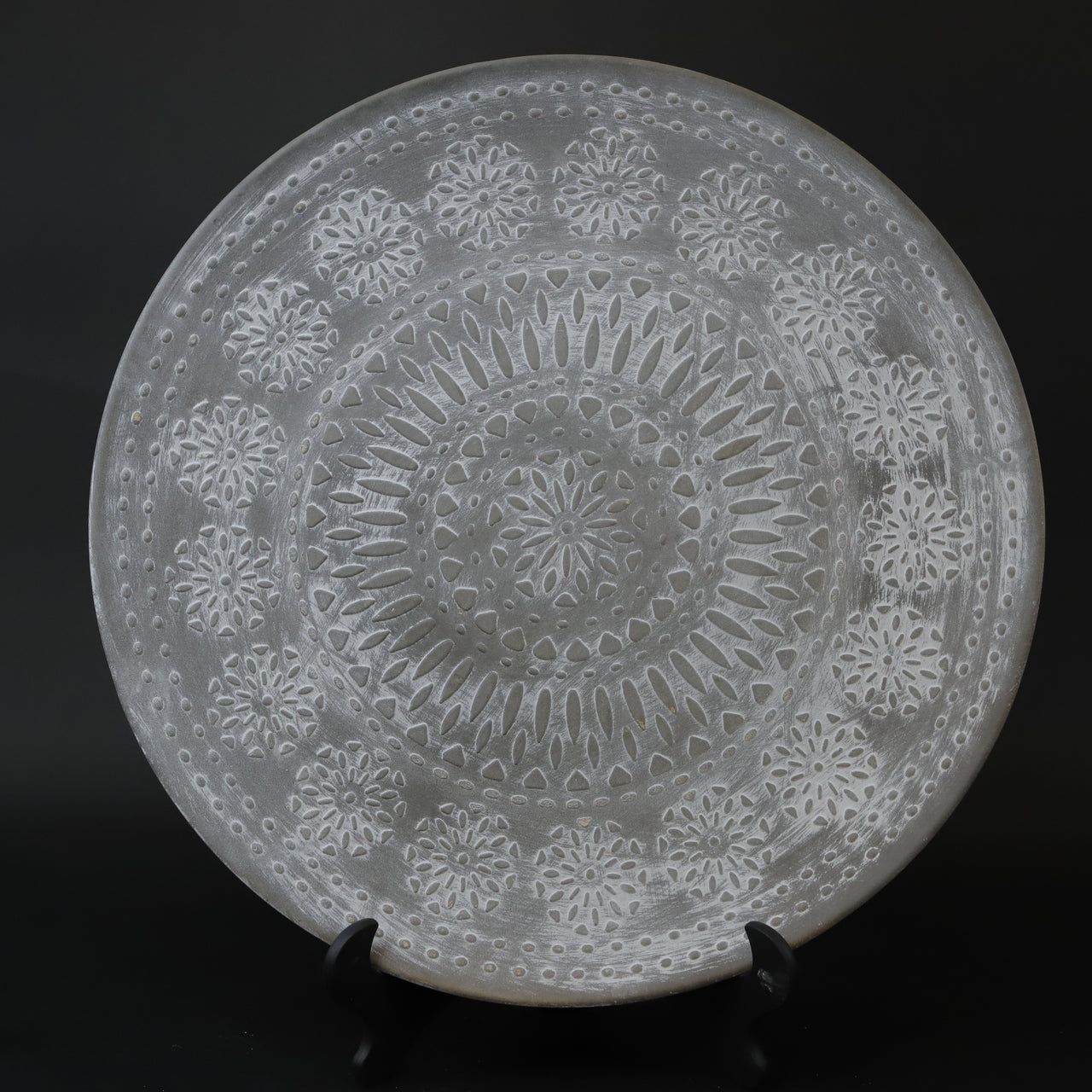 HCHD6759 - L Taupe Sand Dollar Plate