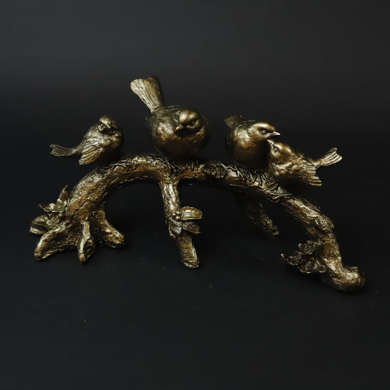 HCHD6900 - Four Bronze Birds on a Limb