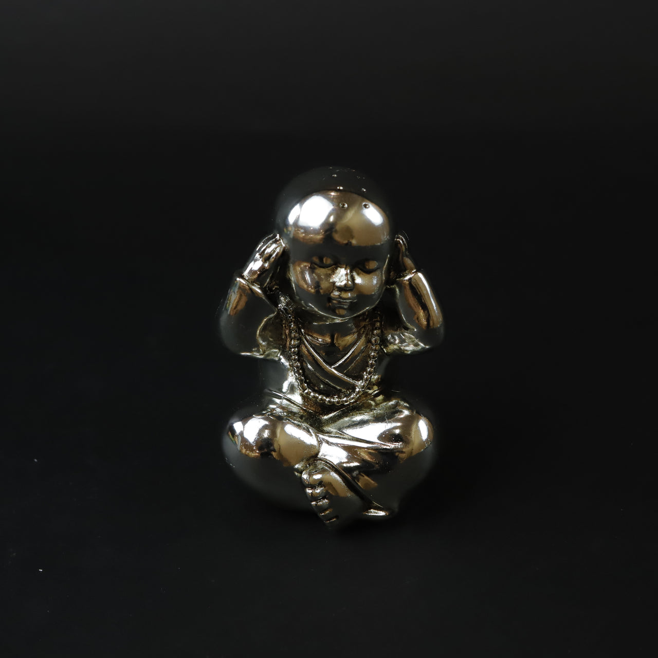 HCHD6962 - Silver Hear No Evil Buddha
