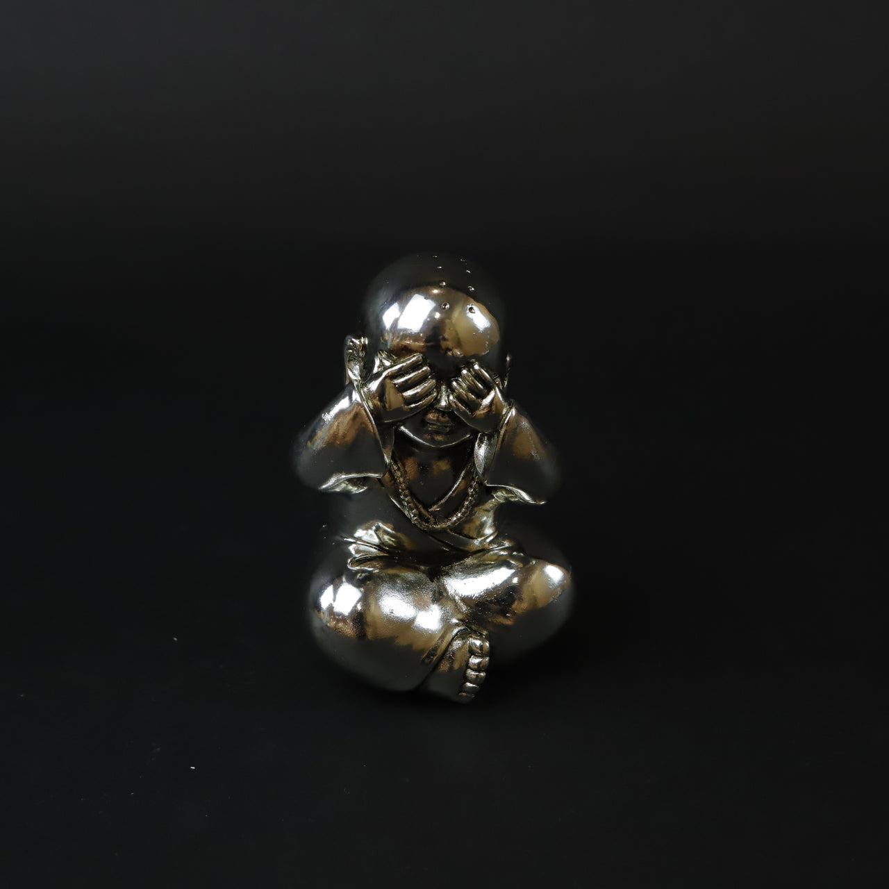 HCHD6963 - Silver See No Evil Buddha