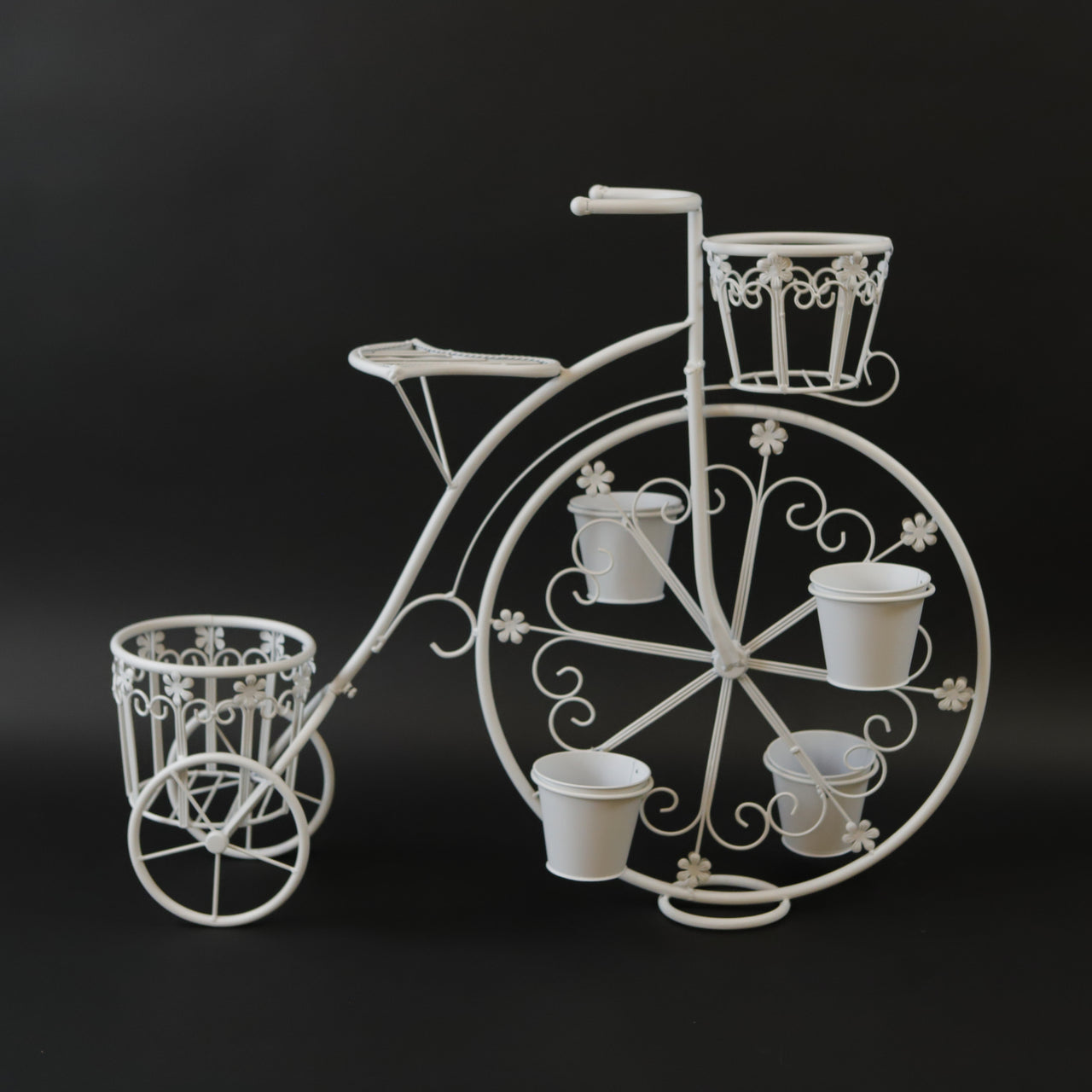 HCHD7219 - White Bicycle Pots