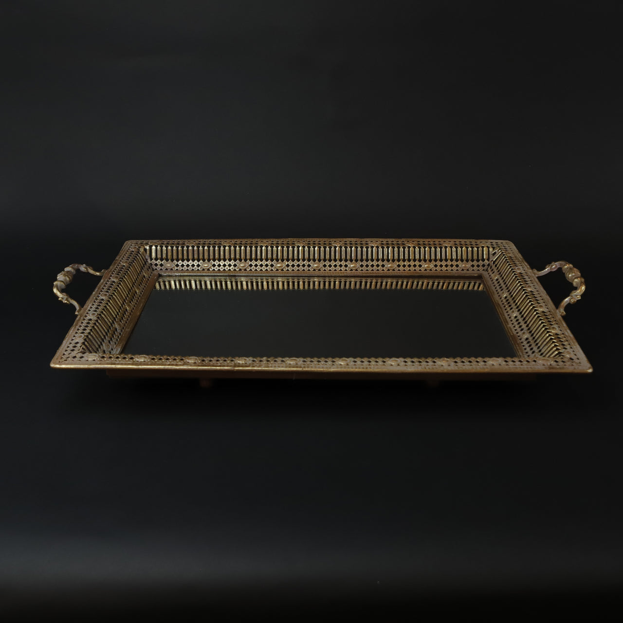 HCHD7227 - L Gold Mirror Tray
