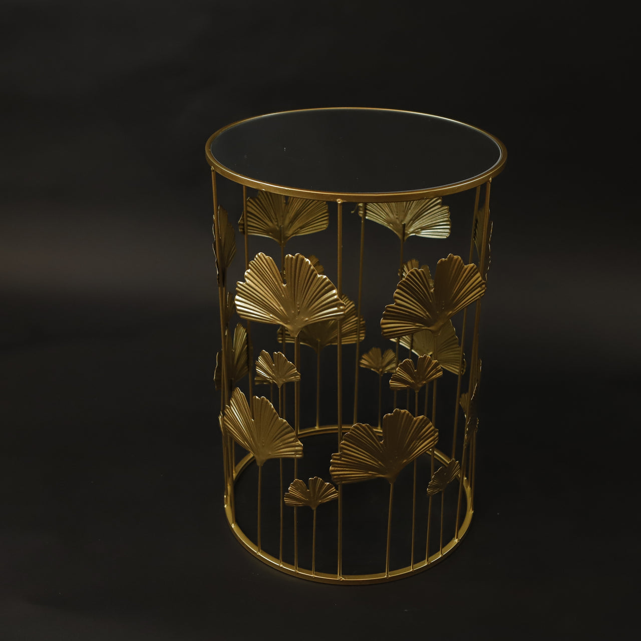 HCHD7287 - L Gold Leaf Side Table