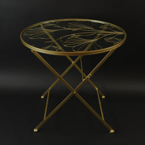 HCHD7292 - Round Gold Coffee Table