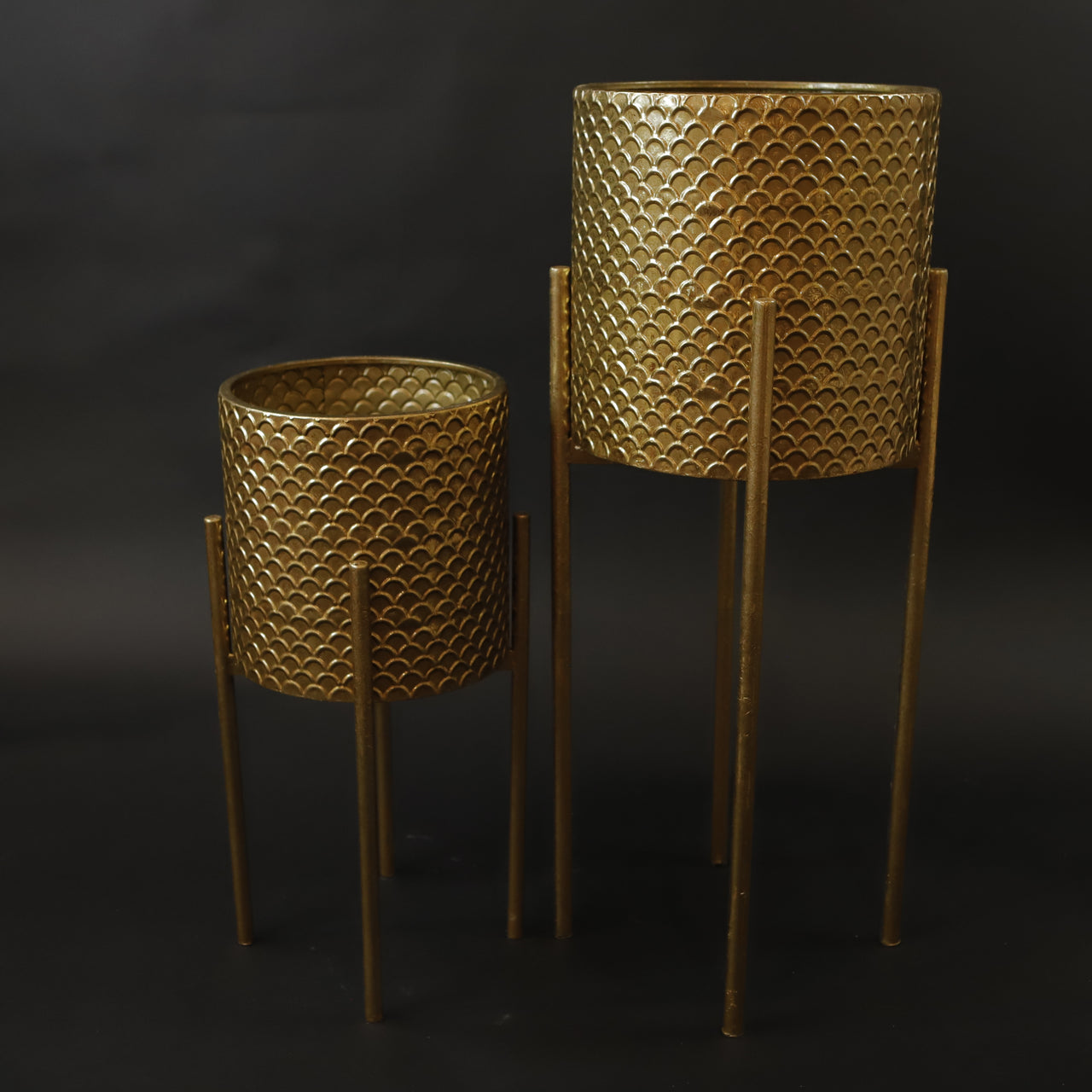 HCHD7297 - S Gold Plant Stand