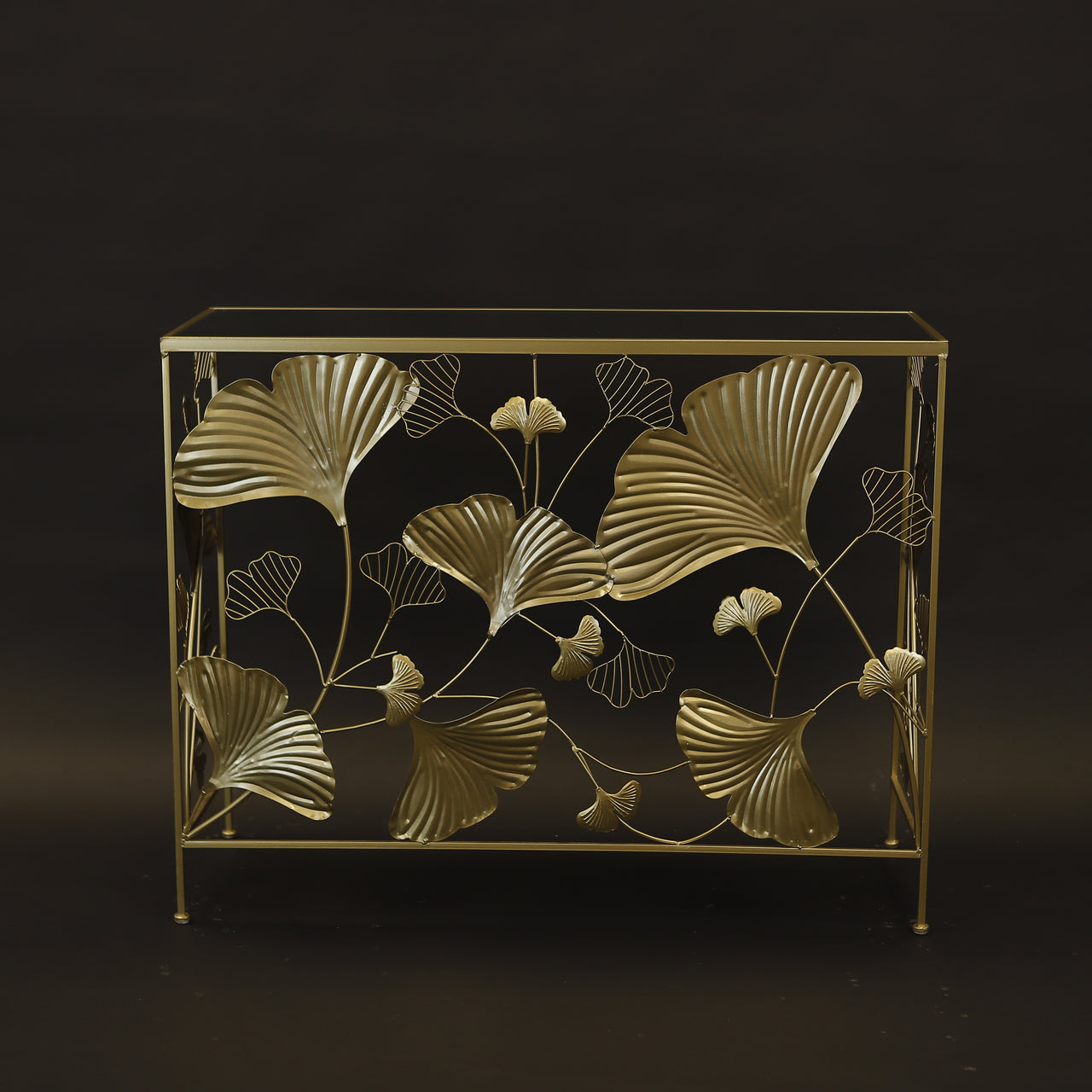 HCHD7454 - L Gold Square Side Table