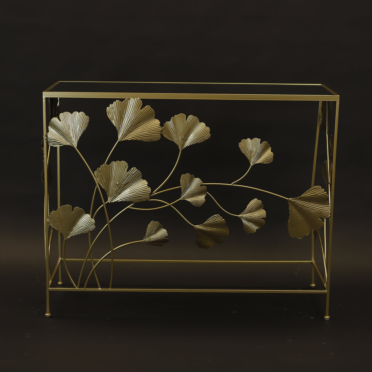 HCHD7468 - L Gold Leaf Sofa Table