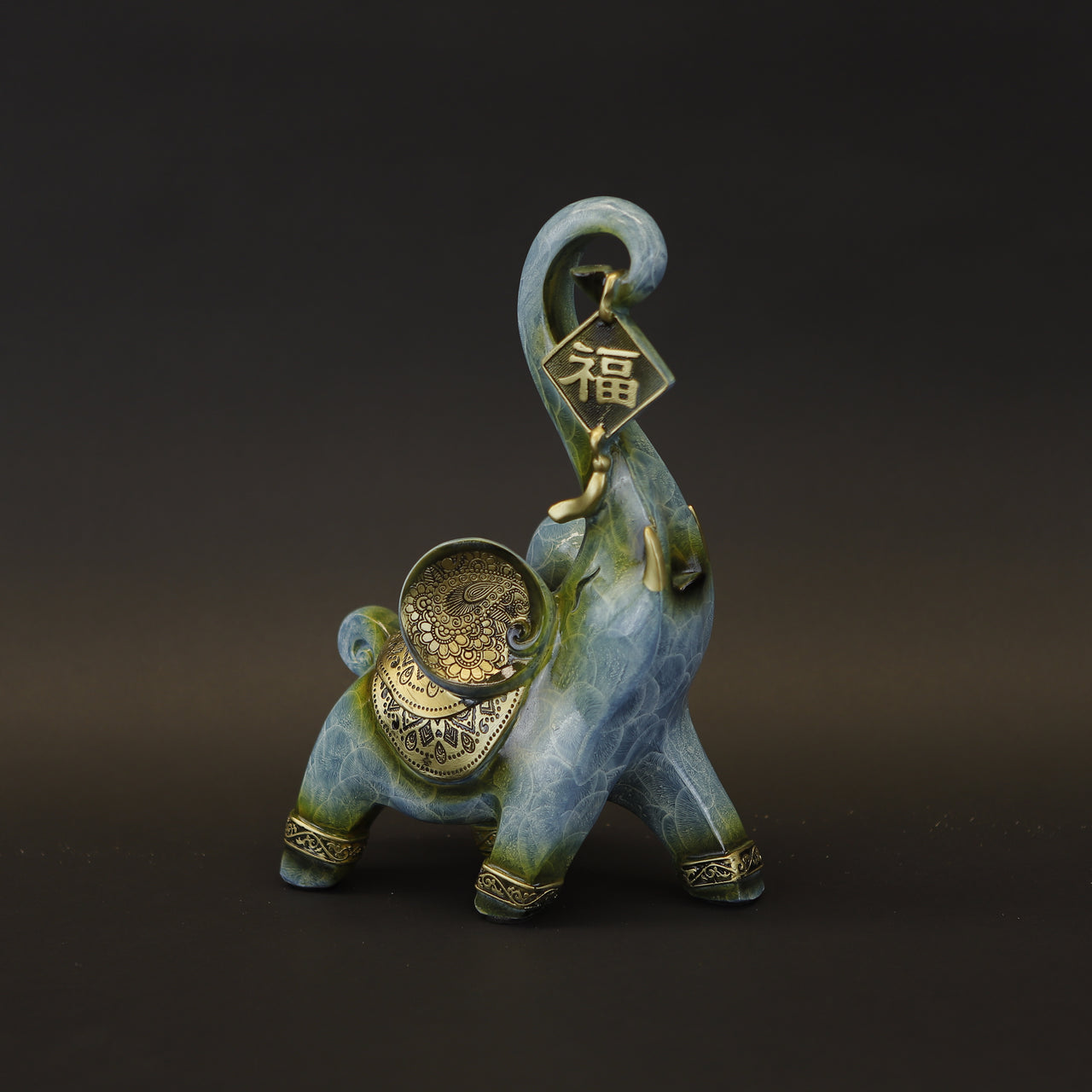 HCHD7731 - Green Elephant - Facing Left