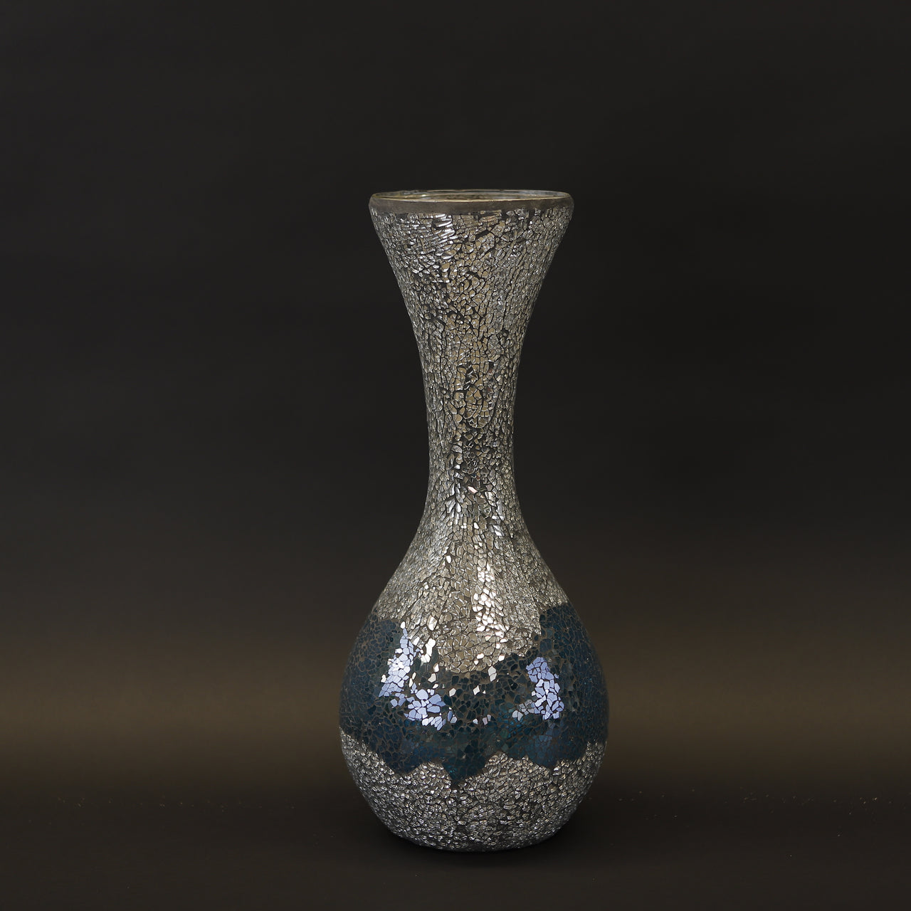 HCHD8062 - Mediterranean Blue Pedestal Vase